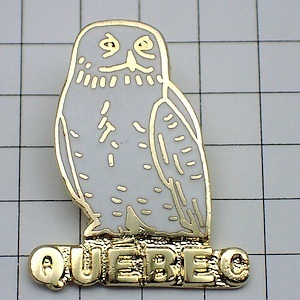  pin badge * white owl .ke Beck . Canada * France limitation pin z* rare . Vintage thing pin bachi