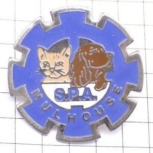  pin badge * dog . cat SPA animal love .* France limitation pin z* rare . Vintage thing pin bachi
