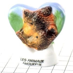 フェーブ・熊のカップル恋人ハート型◆フランス限定フェーヴ◆ガレットデロワFEVEフェブ小さな置き物