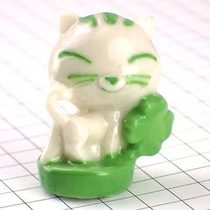 fe-b* four . leaf. clover . cat * France limitation Feve * galette te lower FEVEfeb small ornament 