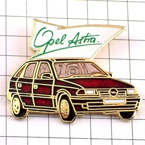  значок * Opel машина Astra красный * Франция ограничение булавка z* редкость . Vintage было использовано булавка bachi