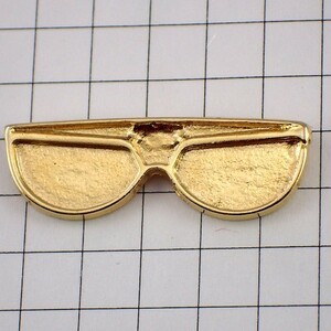 ピンバッジ・金色メガネ眼鏡◆フランス限定ピンズ◆レアなヴィンテージものピンバッチ