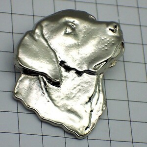 ピンバッジ・ゴールデンレトリバー犬の顔ピューター製◆フランス限定ピンズ◆レアなヴィンテージものピンバッチ