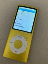 Apple 第4世代 iPod nano 8GB MB748J/A イエロー 動作品 本体のみ 黄色_画像1