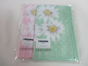 renoma PARIS　レノマ ハンカチ　2枚セット