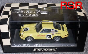 1/43 ポルシェ 911 RSR 2.8 59号車 1973 セブリン12H 優勝 イエロー PORSCHE (901)