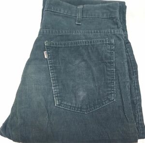 ★ LEVI'S 646 W34 ブーツカット・コーデュロイ 70'S タロン42ジッパー 青緑 ヴィンテージ