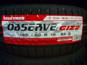 【送料無料】冬タイヤ2022年製 TOYO OBSERVE GIZ2 185/60R15 ４本セット税込￥39,800-