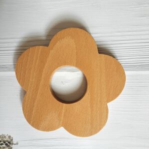 耐熱木製コースター 花の形 ドリンク 花型鍋敷き カップパッドランチョンマット