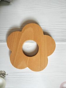 耐熱木製コースター 花の形 ドリンク 花型鍋敷き カップパッドランチョンマット