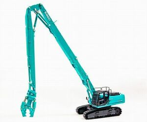  anonymity free shipping * large dismantlement specification machine * Kobelco building machine miniature *SK400DLC NEXT Super Long Attachment 1/43 large break up machine Attachment 2 piece attaching prompt decision!