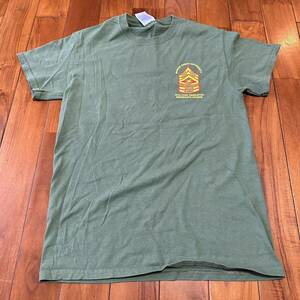 沖縄 米軍放出品 USMC MARINE ミリタリー Tシャツ オシャレ ファッション 古着 ビンテージ SMALL OD (管理番号BCD1)