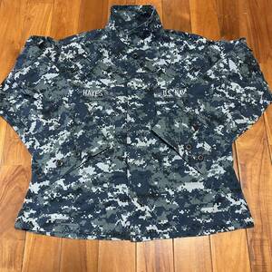 沖縄 米海軍実物 US NAVY NWUジャケット オシャレ ファッション 古着 コスチューム MEDIUM - XXSHORT (管理番号CCC27)