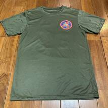 沖縄 米軍放出品 BUSHIDO 武士道 ミリタリー Tシャツ オシャレ ファッション 古着 ビンテージ OD SMALL (管理番号CDE41)_画像1