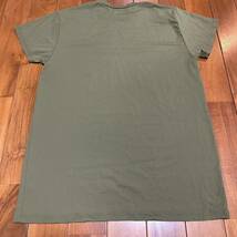 沖縄 米軍放出品 USMC MARINE ミリタリー Tシャツ トレーニング ランニング 筋トレ スポーツ OD MEDIUM (管理番号CDE48)_画像2