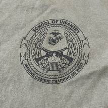 沖縄 米軍放出品 USMC MARINE ミリタリー Tシャツ オシャレ ファッション 古着 ビンテージ MEDIUM OD (管理番号ZA73)_画像5