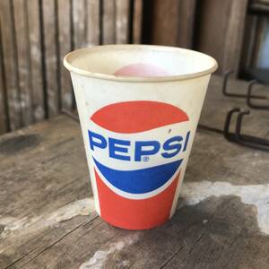 即決④ MADE IN USA / PEPSI ペプシコーラ ヴィンテージ ペーパーカップ 紙コップ アメリカン ディスプレイ ダイナー カフェ 雑貨