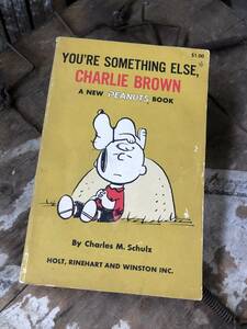 即決 Snoopy YOU'RE SOMETHING ELSE, CHARLIE BROWN ヴィンテージブック 絵本 / スヌーピー チャーリーブラウン ルーシー ライナス