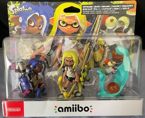 新品 未使用 未開封 amiibo アミーボ スプラトゥーン ３ シリーズ セット オクトリング ブルー インクリング イエロー コジャケ 1