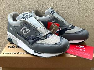 国内正規品 生産終了 New Balance M1500UKG GRAY UK製 US8.5 26.5cm グレー×ネイビー 新品 イギリス製 英国製 NB スニーカー M1500UK G