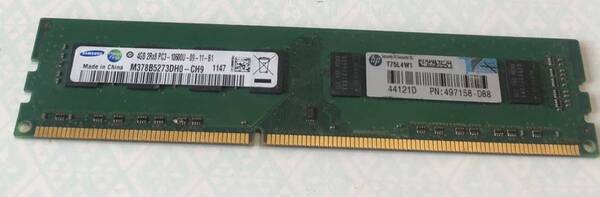 SAMSUNG 4GB 2Rx8 PC3-10600U -09-11-B1