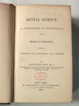 1888年 アンティーク 洋書 Mental Science アレクサンダー・ベイン Alexander Bain 戦前 心理学 テキスト 19世紀 英語_画像5