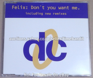 中古輸入CDS Felix Don't You Want Me [Single 1992][743211098328] Deconstruction Hooj Choons