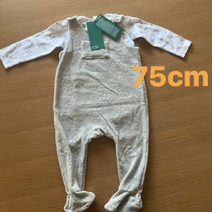 【H&M】75cm ［未使用品タグ付き］カバーオール　長袖　上下セット BABY ロンパース　お着替え　ギフト　ベビー