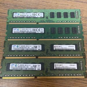 中古 まとめsamsung 4GB 2Rx8 PC3L-10600E ２枚12800E 2枚サーバー用 メモリ