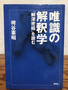 唯識の解釈学 『解深密経』を読む　袴谷憲昭　春秋社　初版第一刷　未読美品