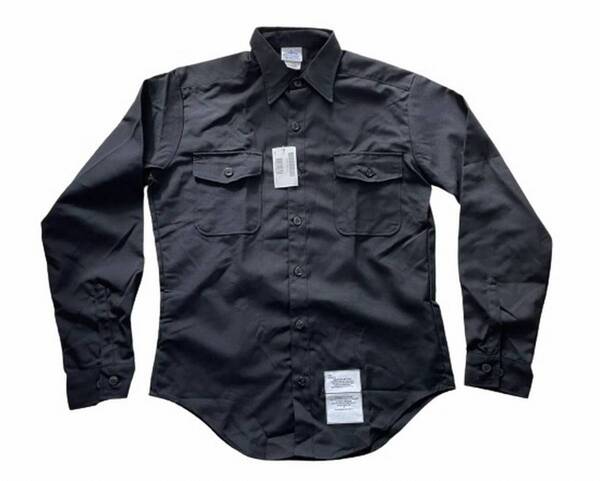 【764】実物 新品!タグつき US NAVY ドレスシャツ 大きいサイズ サイズ15 1/2