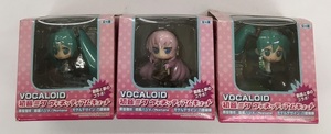 VOCALOID 初音ミク ヴィネッティアムキュート 巡姫舞踊曲＋桜ノ雨＋ぽっぴっぽー 3個セット フィギュア 中古美品