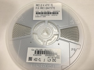 釜屋電機　RMC1/2K471FTE　4000個/巻　角板形チップ抵抗器　5025Mサイズ　470Ω　0.75W　E品