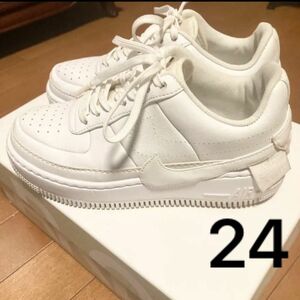 ナイキ エアフォース1 ジェスター XX トリプルホワイト W 24センチ NIKE エアフォース1 FORCE1 ナイキAIR