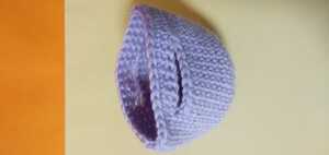 ミニ　ミニ　バッグ　パープル　薄紫色　飴ちゃん入れ　小物入れ　ハンドメイド　手編み　かぎ針編み