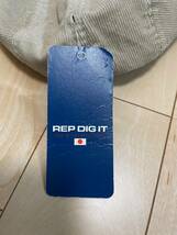 ☆【未使用タグ付】REP DIG IT　レップディグイット　コーデュロイ　キャップ　カーキ　野球帽　帽子　ロゴワッペン　メンズ_画像2