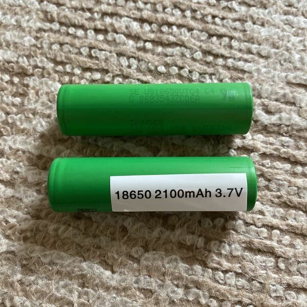 充電池 18650 充電式 バッテリー 2本 新品未使用 送料無料