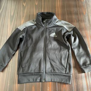 adidas★ジップアップ★ジャンパー★ジャージ★中古★120★ブラック★