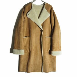 K5252z4 VSLOBE IENA Iena V fake mouton coat Camel natural / no color reversible eko mouton autumn winter 