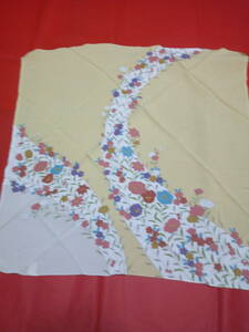  unused goods crepe-de-chine furoshiki floral print remake also 