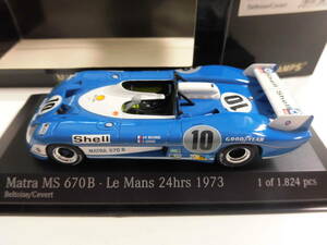 マトラMS670B　ルマン　1973　ベルトワーズ/セベール　【PMA　1/43　ミニチャンプス　ミニカー】　Matra　Le　Mans　24h