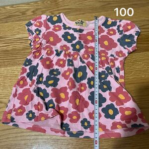 キッズ　100 半袖　Tシャツ　マリメッコ風