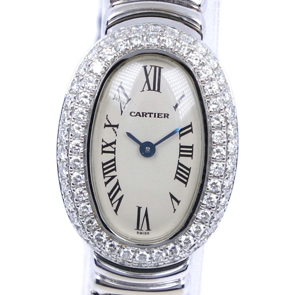 CARTIER】カルティエ ミニベニュワール K18WG 15189L2 クォーツ