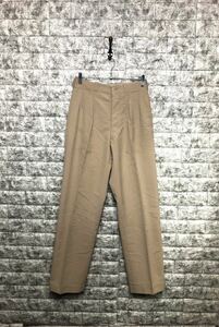  прекрасный товар 1960s FRENCH ARMY M52 CHINO TROUSERS Франция армия брюки из твила брюки 50s евро Vintage 72cm милитари слаксы 