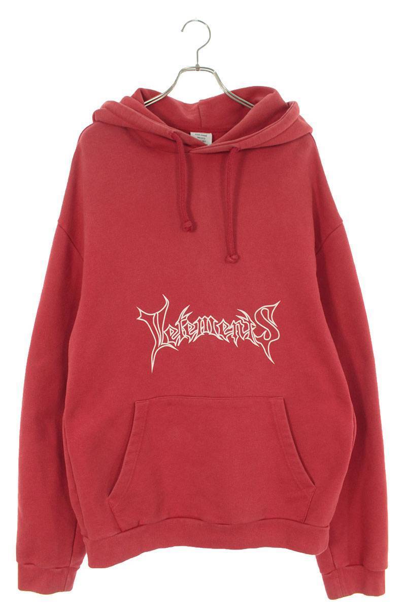 極細繊維クロス ☆新品☆ VETEMENTS パーカー PINK 品番:UA53HD240【M