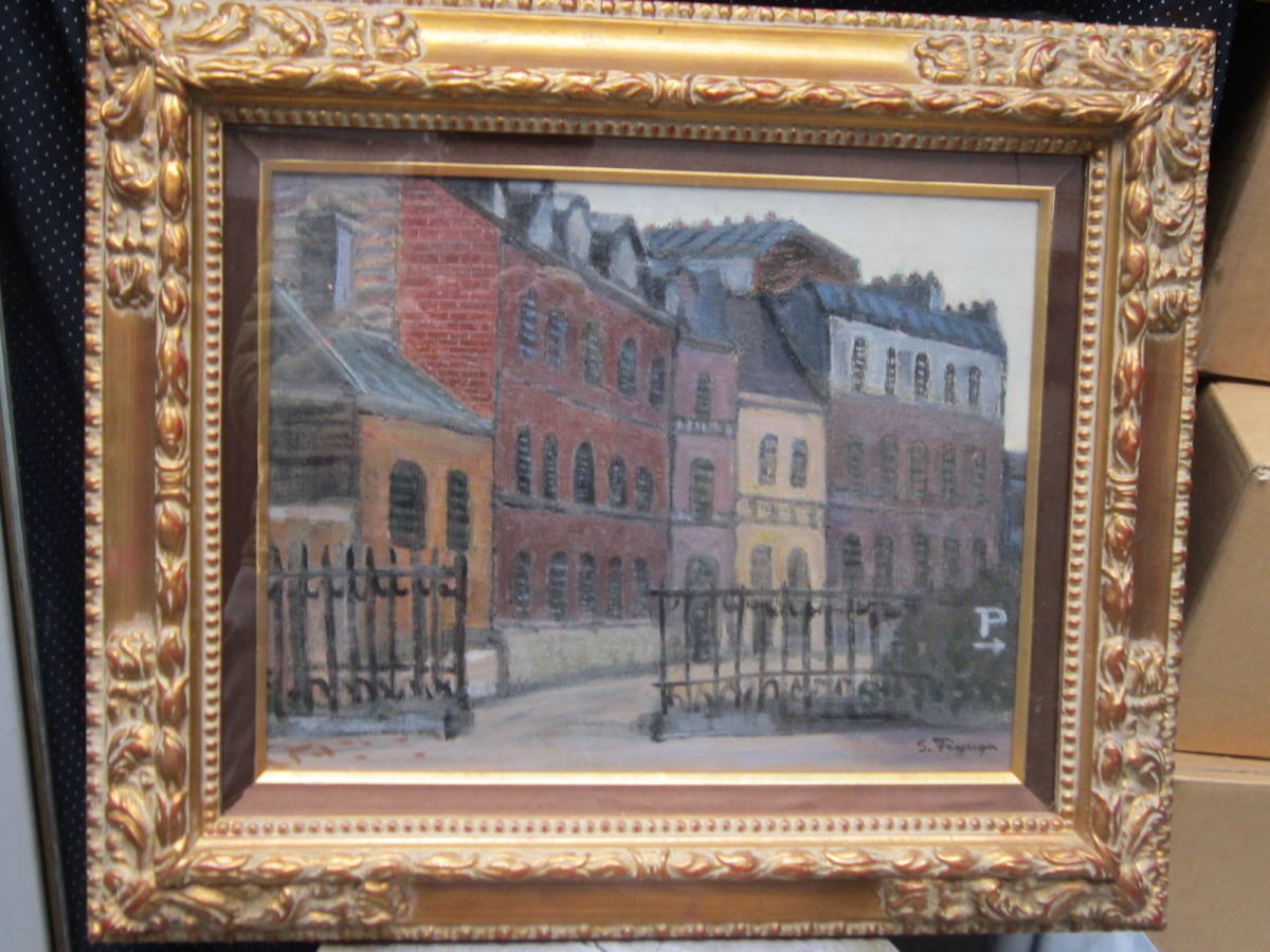 Nr. 6 Ölgemälde, Original, Hinterstraßen von Montmartre, Shigeo Hinata, Malerei, Ölgemälde, Natur, Landschaftsmalerei