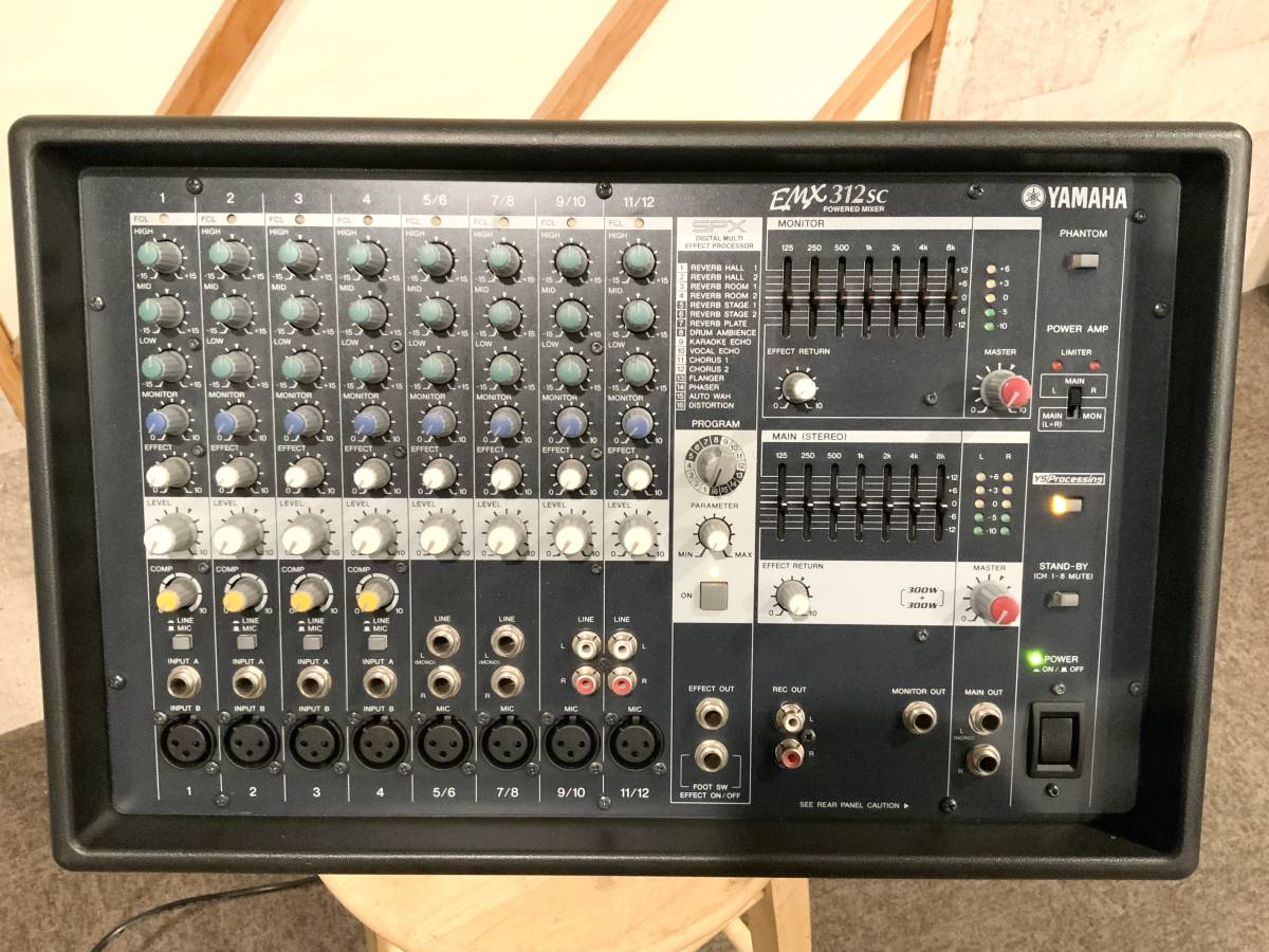 パワードミキサー YAMAHA EMX312SC アンプ 楽器/器材 おもちゃ・ホビー