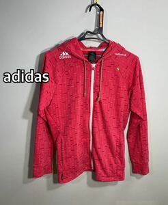 ■adidas アディダス■サッカー　フリーフットボールパーカー:S☆BH-822