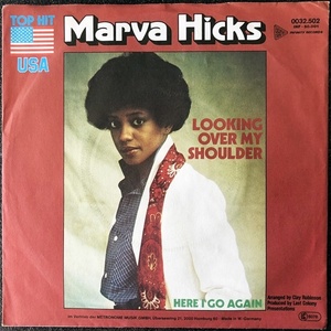 【Disco & Soul 7inch】Marva Hicks / Looking Over My Shoulder 