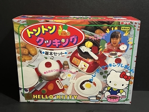 to- horn Hello Kitty ton ton cooking unused goods Showa Retro toy 